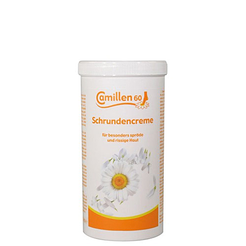 Schrundencreme Camillen 60, Fußcreme mit Kamille, Vitamin A für rissige Füsse 450ml Nachfüll