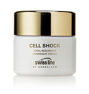Swiss line Cell Shock Total Resurface Overnight Cream, Anti-Aging Lifting, strafft die Haut, gegen Hautalterung, Nachtcreme, 50ml 