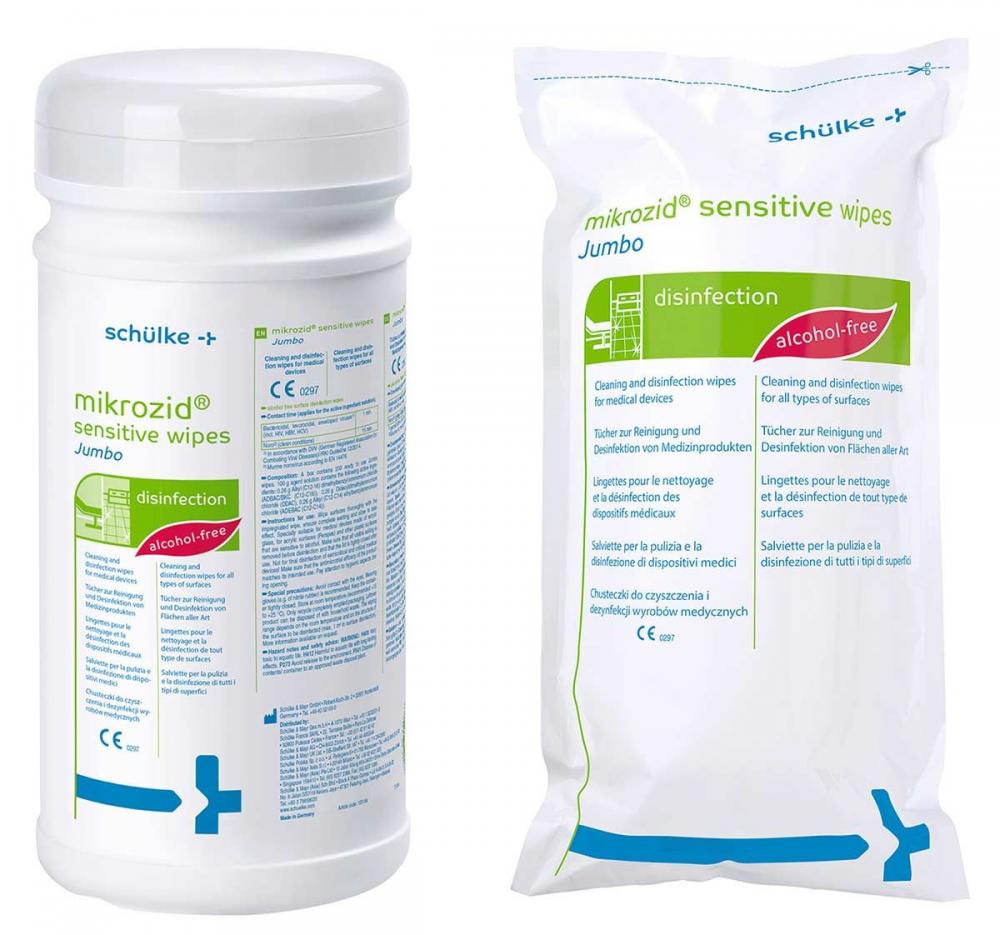 Schülke Mikrozid sensitive wipes Flächendesinfektionstücher 