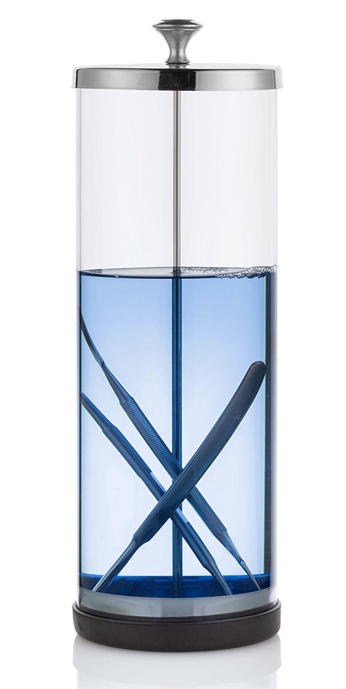 Desinfektionsglas Glas-Behälter zur Desinfektion von Instrumenten 