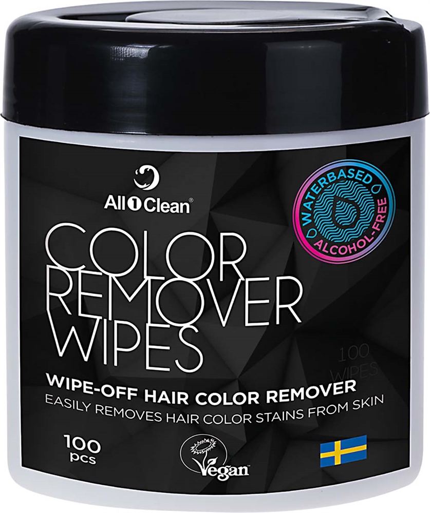 All1Clean Haar Farbentfernung Tücher Vegan, 14 x 9 cm, 100 Stück 