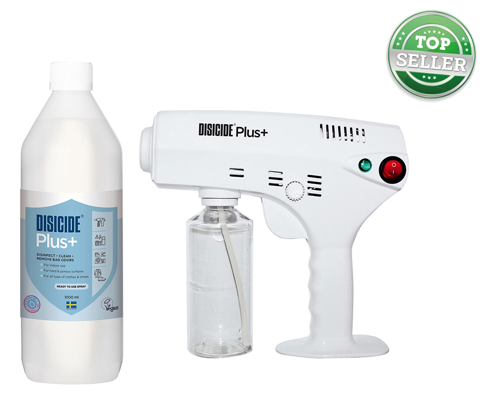 Set Desinfektion Spray Maschine mit 1 Liter Disicide Plus+ Konzentrat 