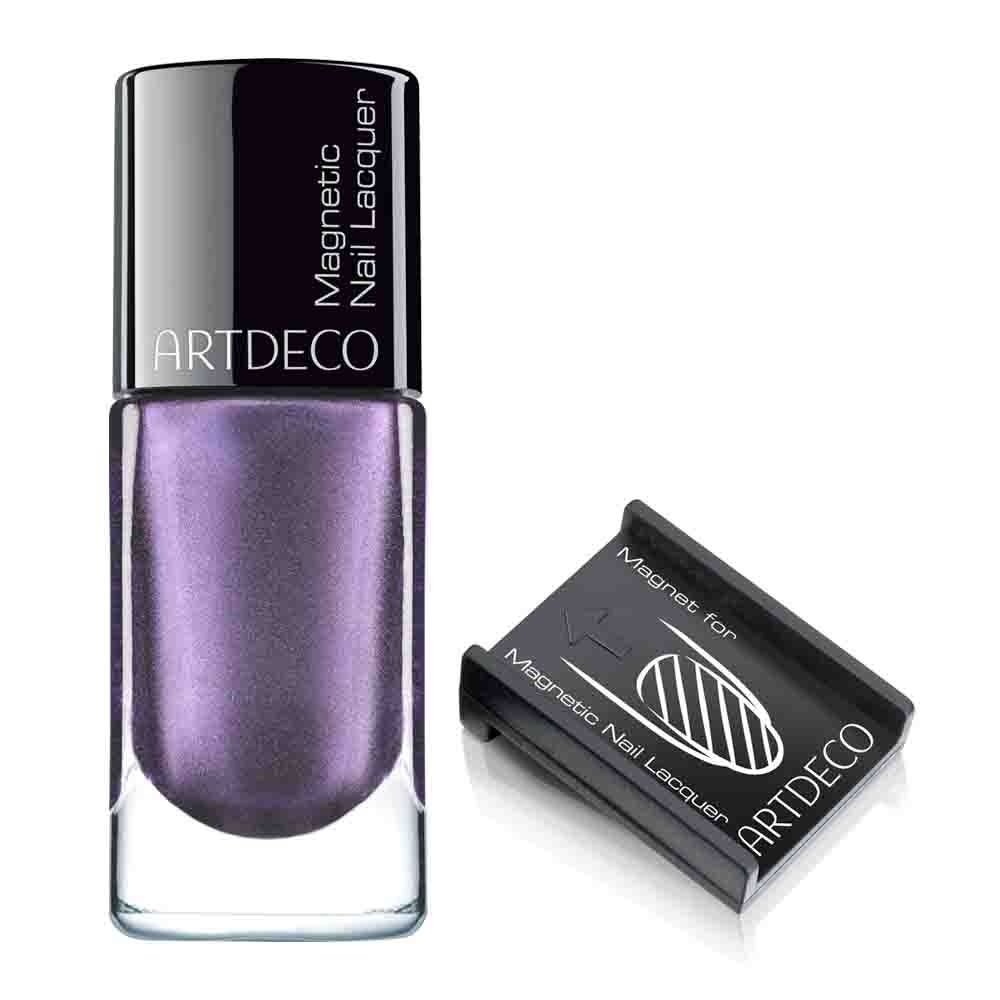 Artdeco Magnetic Nail Lacquer 40 violett, Nagellack mit Magnet, 1 Set 