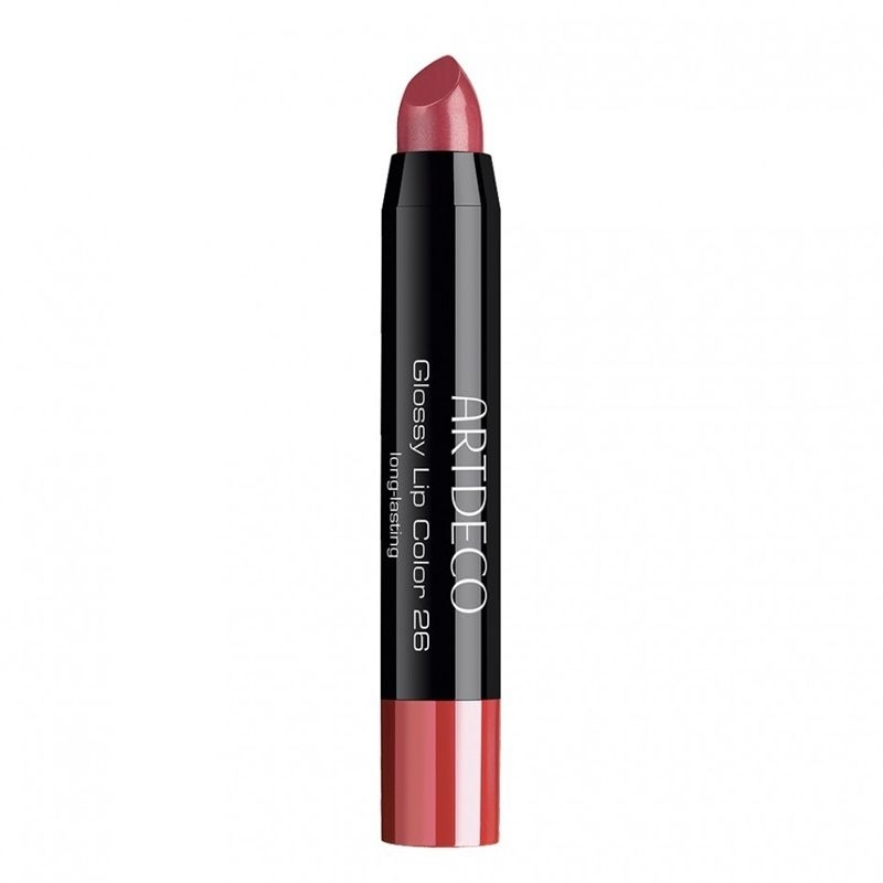 Glossy Lip Color, 26, glossy exotic, glänzend exotischer rot, Langhaftender, wet-look Cremegloss in Stiftform, Artdeco 