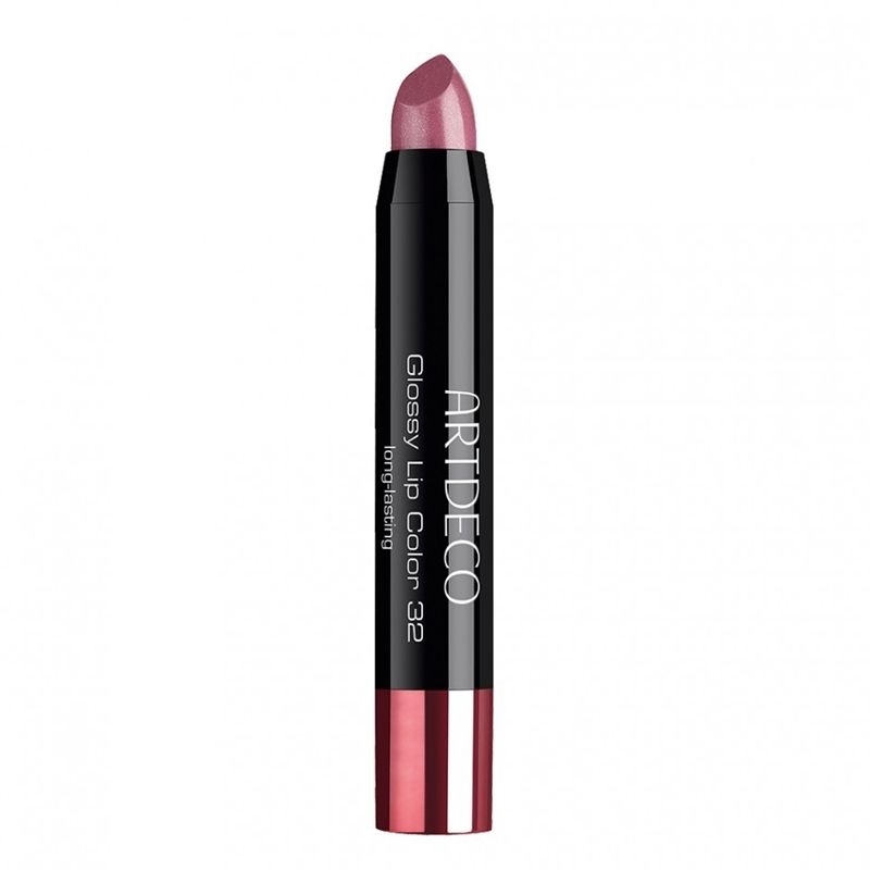 Glossy Lip Color, 32, glossy havana, rose - rot, Langhaftender, wet-look Cremegloss in Stiftform, Artdeco 