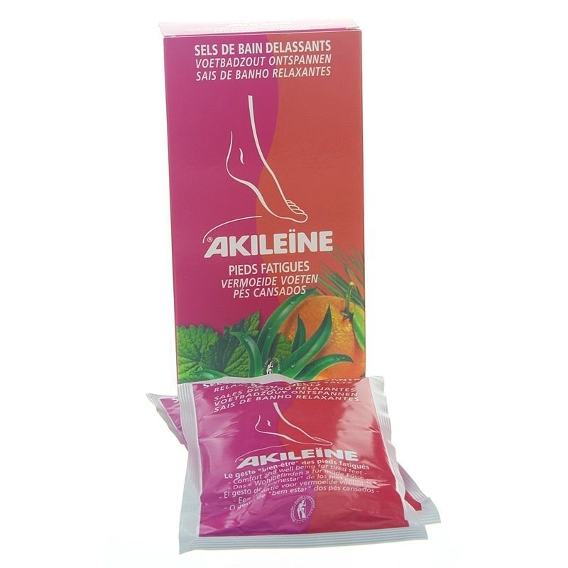 Akileine Rot, Entspannendes Fußbadesalz für müde Füße, 300gr 