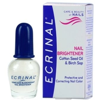 Ecrinal Nail Brightener, Aufhellender Pflegelack, glättet und schützt die Nägel, 10ml 
