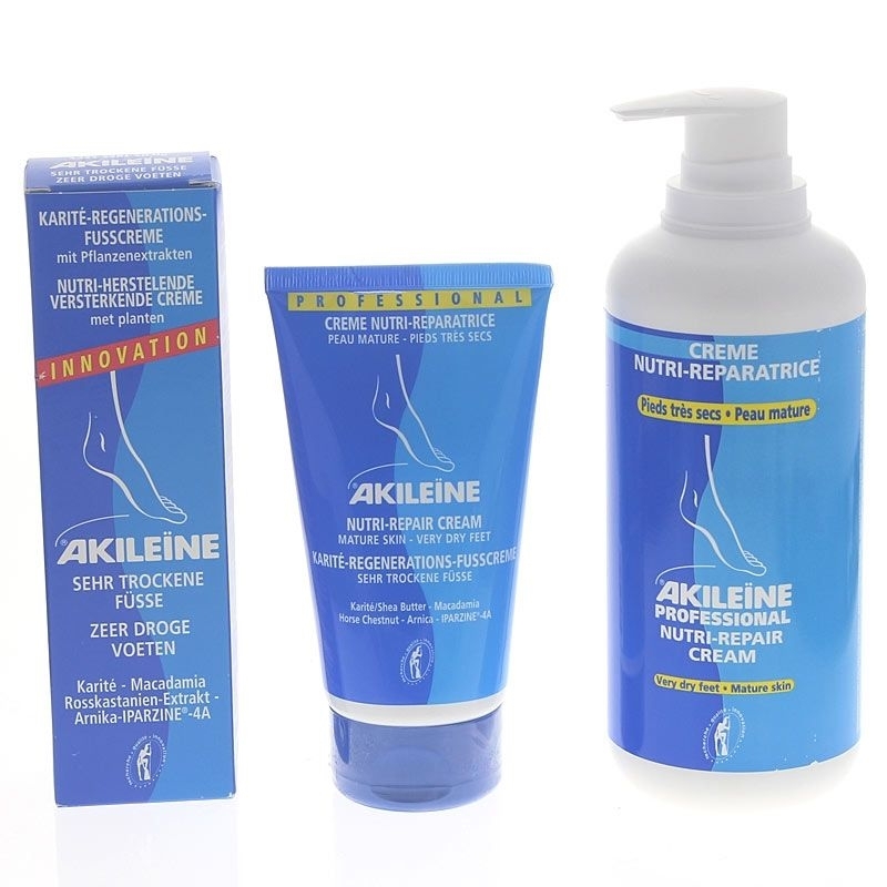 Akileine Nutri-Repair-Karite-Regenerations-Fußcreme für anspruchsvolle und trockene Füße 