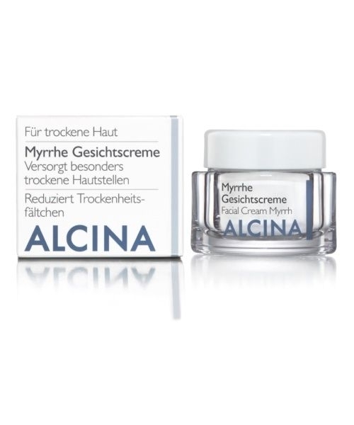 Alcina, Myrrhe Gesichtscreme, Anti Aging Feuchtigkeitspflege für trockene Haut, 50ml 
