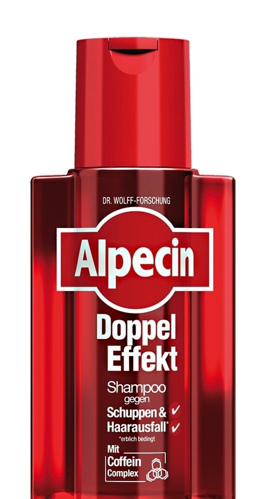 Alpecin Doppel Effekt Shampoo mit Coffein, gegen Schuppen, erblichen Haarausfall, 200ml 