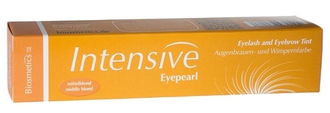 Intensive Eyepearl Wimpern- und Augenbrauenfarbe mittelblond. Für voluminöse Wimpern. 20ml 