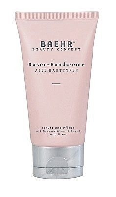 Baehr Rosen Handcreme mit Rosenblütenextrakt und Urea, Schutz,und Pflege, 75 ml