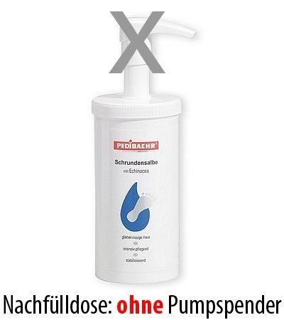 Schrundensalbe mit Echinacea, Fußcreme, Hornhaut, Schrunden PediBaehr, 450ml Nachfüll