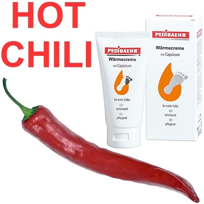 Wärmende Fußcreme Pedibaehr mit Capsicum, gegen kalte Füße, 75ml 