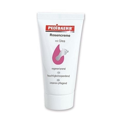 Rosencreme mit Urea, Fusspflegecreme Fußcreme Wildrose, PediBaehr, 125 ml