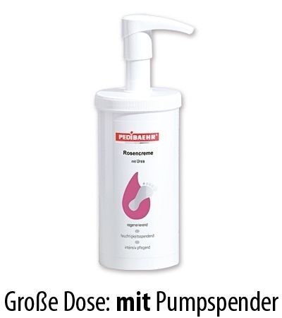 Rosencreme mit Urea, Fusspflegecreme Fußcreme Wildrose, PediBaehr, 