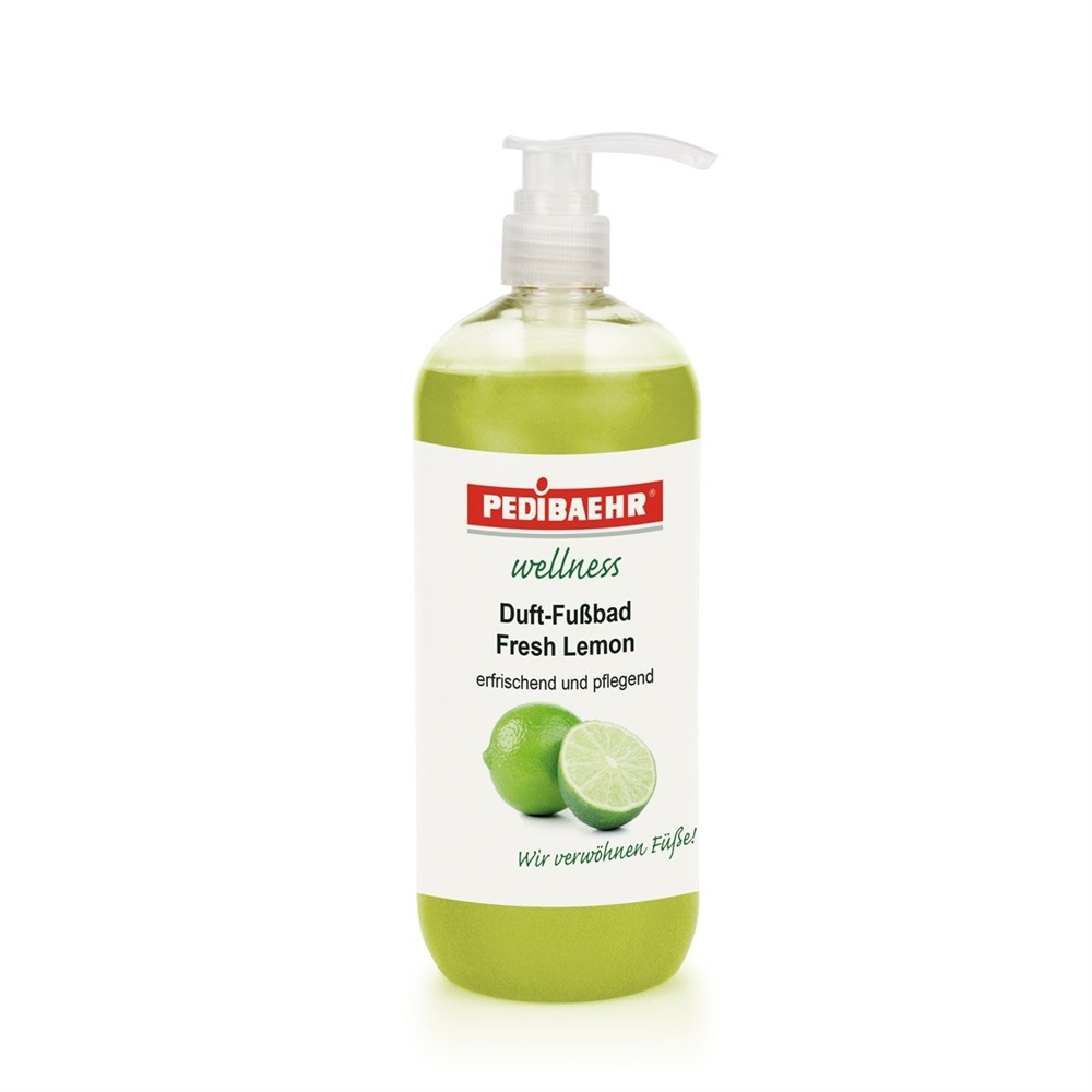 Pedibaehr Wellness Fußbad Fresh- Lemont mit Spender wohltuend und pflegend 1000 ml