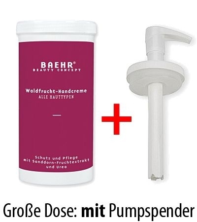 Baehr Handcreme Waldfrucht mit Sanddorn-Extrakt und Urea, Schutz und Pflege, 