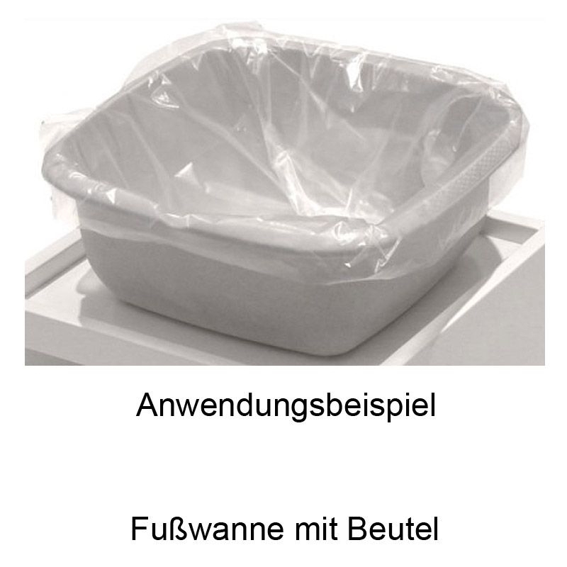Beutel Groß 48 x 45 cm für Fußwanne - Fuß-Badewanne, Fuss-Schüssel, Kosmetex, 100 Stück 