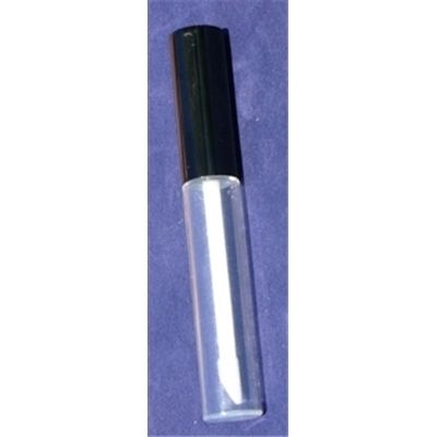 Glasklare Lipgloss Flasche mit Applikator Schwarz, 7ml Bauteil Lipgloss-Garnitur DIY 