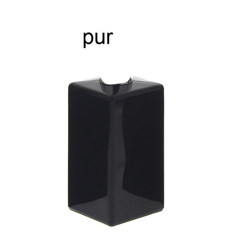 Glasflakon schwarz ohne Zerstäuber Bauteil kubisch 100 ml Flakon leer