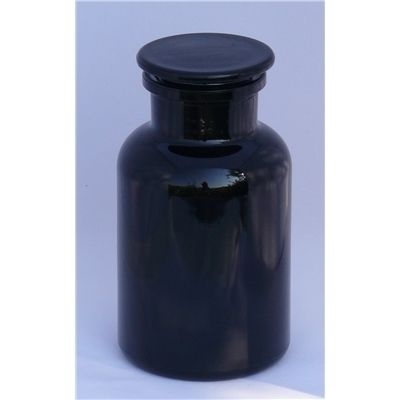 MIRON 1000 ml APOTHEKERflasche Violettglas mit Glasstopfen 