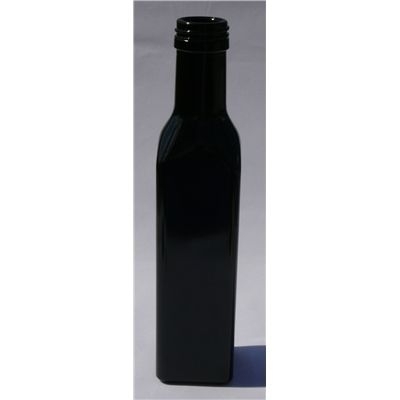MIRON 250 ml ÖLFLASCHE Violettglas ECKIG Gewinde PP31,5 