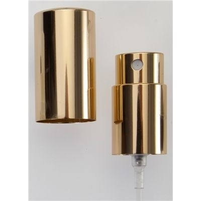 Zerstäuber mit Steckkappe Metall, gold Bauteil für Rosa H. 100ml rund 