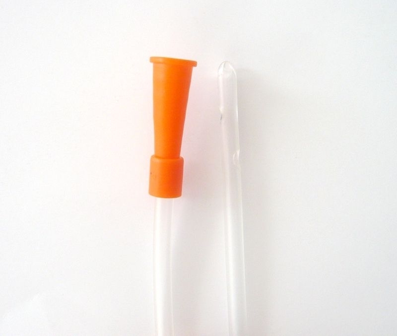 1x flexible Katheter CH 22, Farbcode violett, Kosmetex Bauteil Einlaufhilfe Darmrohr 