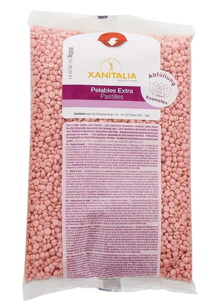 Xanitalia Wachsperlen Pelable EXTRA Talc Rosa, 800g 