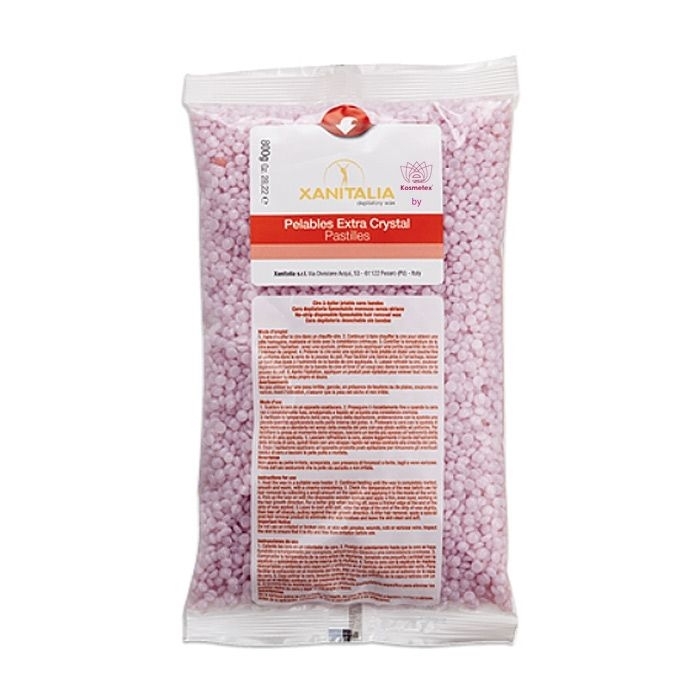 Xanitalia Wachsperlen Pelable EXTRA Crystal Malve Jasmin, 800g 