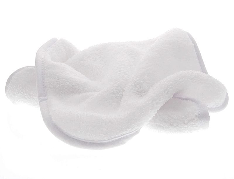 12 Stück U-förmige Gesichtstücher – Geteiltes Design, Korallen-Fleece, Für Beauty-Salon & Spa