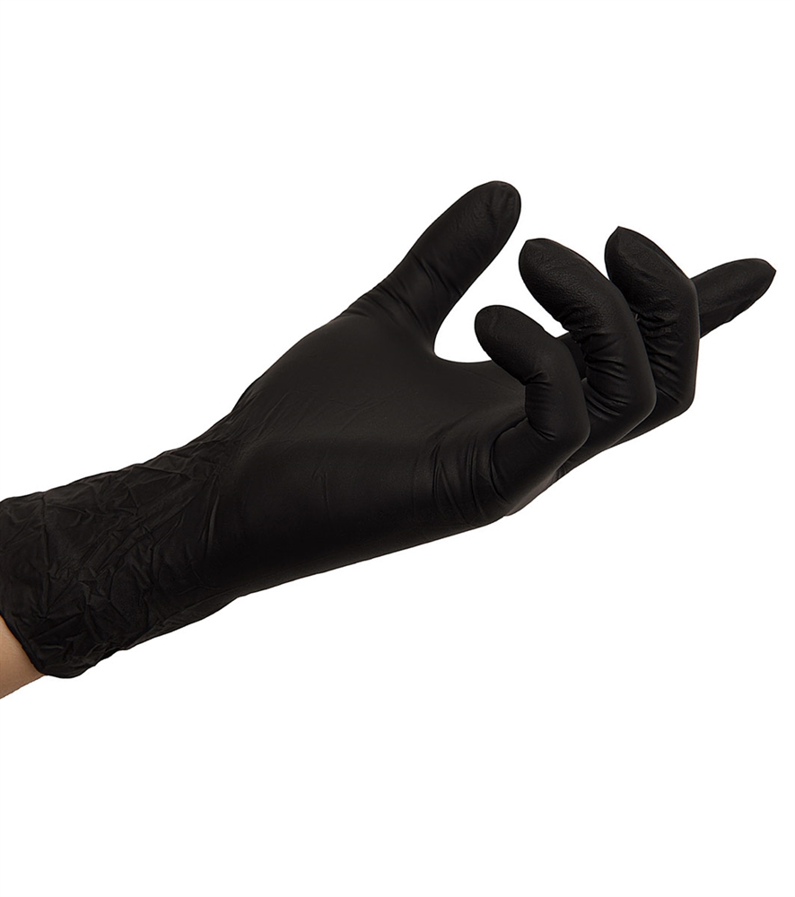 TPE Handschuhe Schwarz Einmalhandschuhe, 200 Stück 