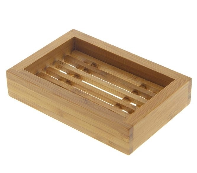 Kosmetikexpertin.de | Seifenschale Kosmetex Bambus im Tiki Style  zweiteilig, aus edlem Bambus | Kosmetik online kaufen