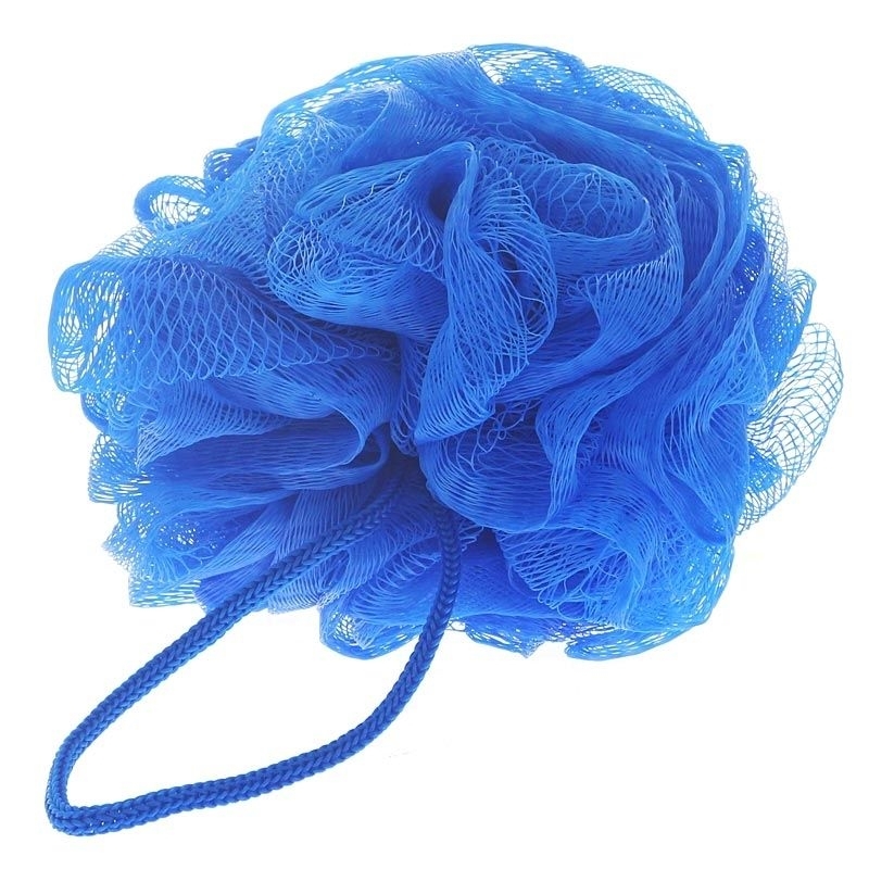 Seifschwamm, Kosmetex Mesh Duschschwamm, Badeschwamm zum Einseifen, Peelingschwamm Blau
