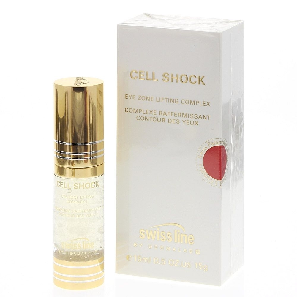Swiss line Cell Shock Eye Zone Complex Augenserum mildert Falten, strafft die Haut, gegen Augenschwellungen, 15ml 