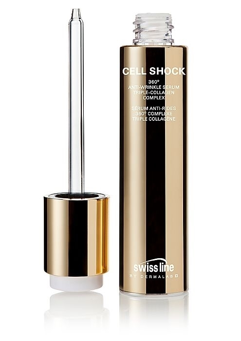 Swiss line Cell Shock Age Intelligence, 360° Anti-Winkle Serum mildert Falten, strafft die Haut, dreifacher Kollagenkomplex 30ml 