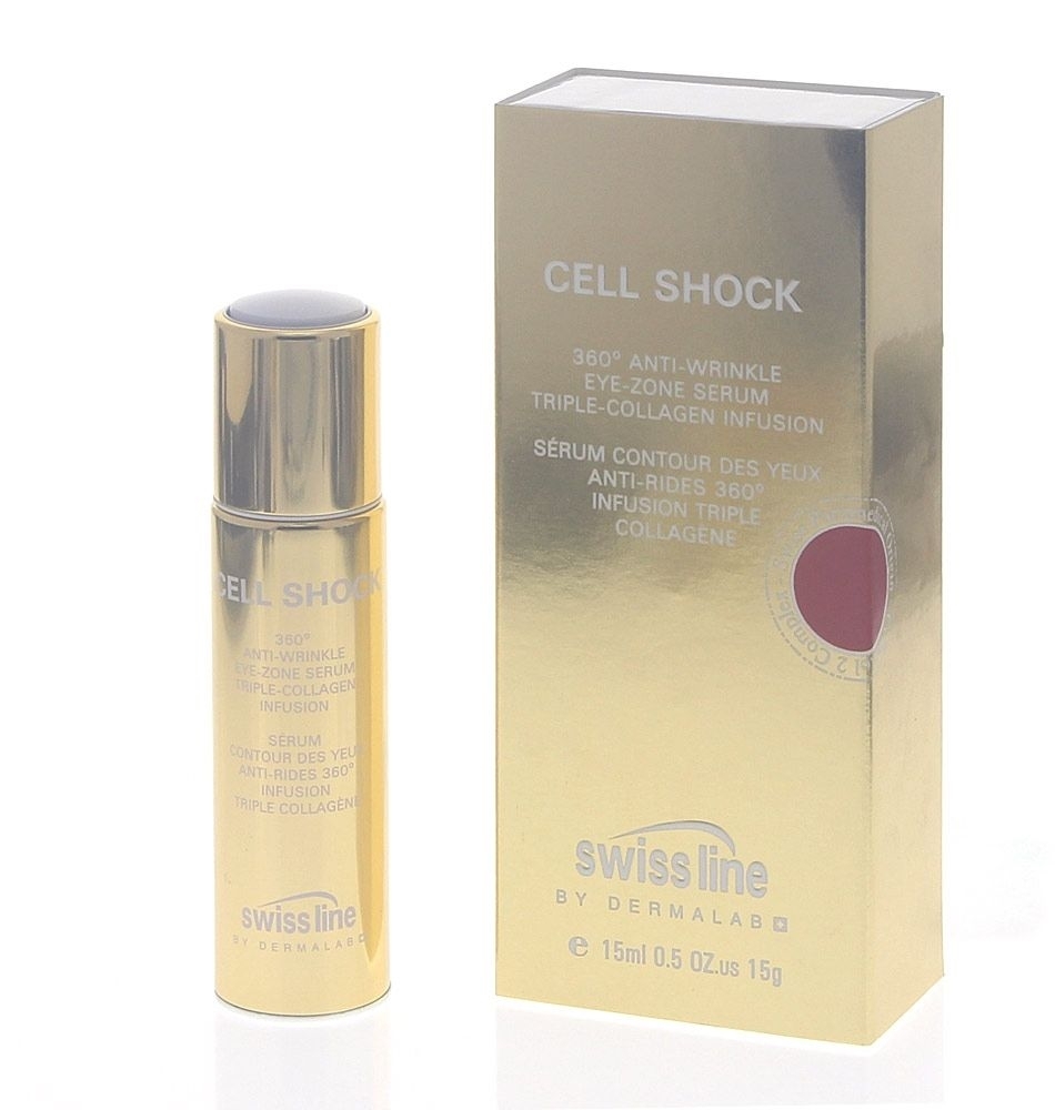 Swiss line Cell Shock Age Intelligence, 360° Augenserum mildert Falten, strafft die Haut, gegen Augenschatten, 15ml 