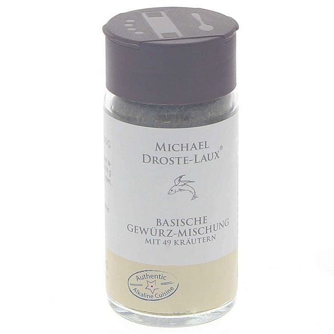 Droste Laux Basische Gewürzmischung mit 49 Kräutern, BIO basenbildendes Gewürz, 35g 