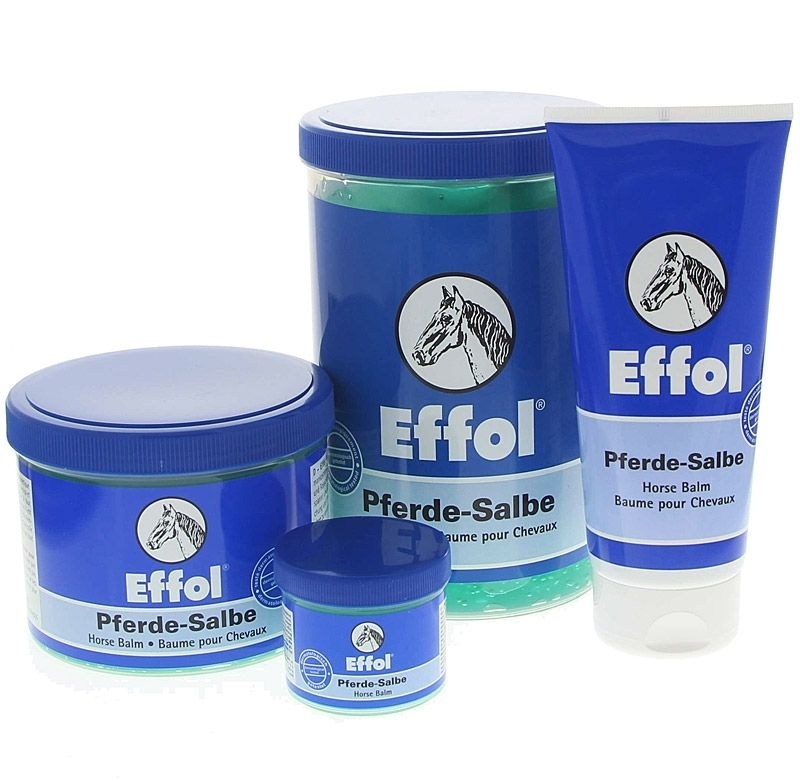 Effol Pferde-Salbe mit Zwei-Phasen-Effekt kühlt und wärmt, entpsannt und vitalisiert nach Sport und Arbeit. 500 ml