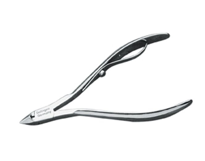 Nagelhautzange, vernickelt, 10cm, Hautzange für Maniküre und Fußpflege. 4 mm