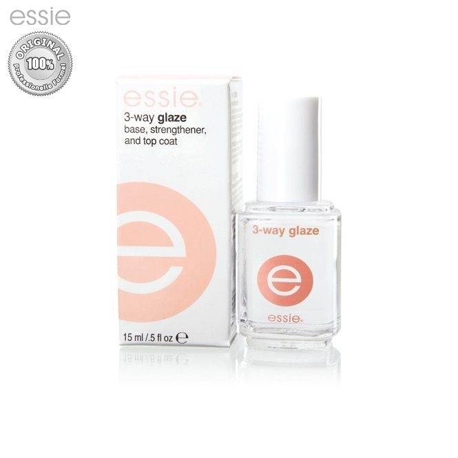 essie Speziallack 3-way Glaze Unterlack, Überlack, Nagelhärter, 15ml 