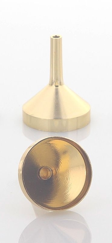 Mini Metall Parfümtrichter Kosmetex, kleiner Trichter 3 cm zum umfüllen 