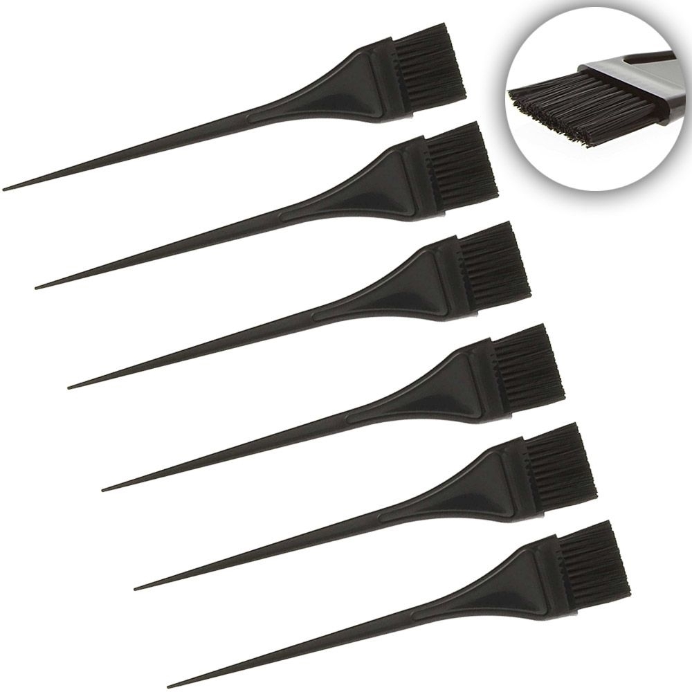 Kosmetex Haarfärbepinsel schwarz, 22cm, Pinsel für die Haarfarbe beim Haare färben 