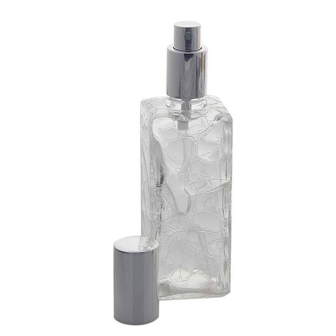 Zerstäuber für Parfüm, Kosmetex Flacon mit Ball und Quaste oder Pumpzerstäuber, Glas, 100ml 