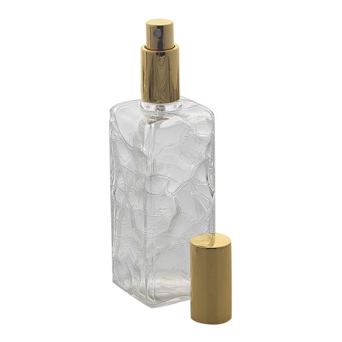 Zerstäuber für Parfüm, Kosmetex Flacon mit Ball und Quaste oder Pumpzerstäuber, Glas, 100ml 