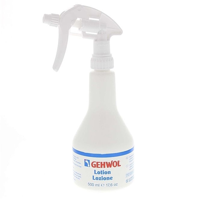 GEHWOL Lotion, Fußdesinfektionsmittel für die Füsse mit Alkohol, Fusspilzschutz 500 ml mit Spender