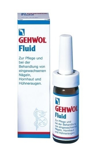 GEHWOL Fluid, Pflegelotion für eingewachsene Nägel, Hornhaut, Hühneraugen, 15ml 