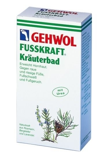GEHWOL Fusskraft Kräuterbad, Fußbad raue, rissige Füsse, Badekonzentrat, 250 g