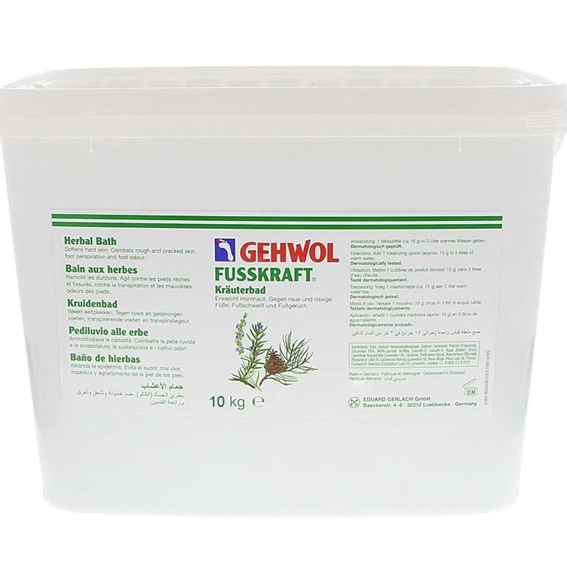 GEHWOL Fusskraft Kräuterbad, Fußbad raue, rissige Füsse, Badekonzentrat, 10kg 10 kg